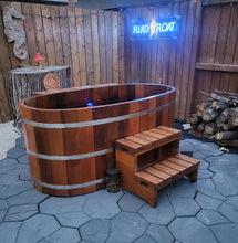 Load image into Gallery viewer, Fluid Float Japanese Oval Cedar Tub