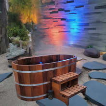 Cargar imagen en el visor de la galería, Fluid Float Japanese Cedar Soaking Tub - Fluid Float & Sauna