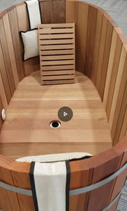 Fluid Float Japanese Cedar Soaking Tub - Fluid Float & Sauna 