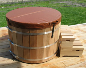 Fluid Float Japanese Cedar Soaking Tub - Fluid Float & Sauna 