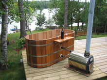 Cargar imagen en el visor de la galería, Fluid Float Japanese Cedar Soaking Tub - Fluid Float &amp; Sauna 
